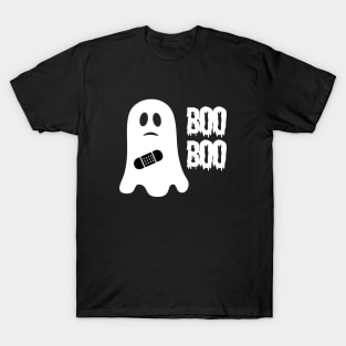 Boo boo....get it?  A ghost with a minor injury...hilarious! T-Shirt